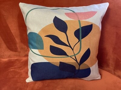 Leaf Abstract Pillow Cover (16”x16”)