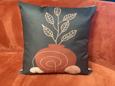 Plant Abstract Pillow Cover (18”x18”)