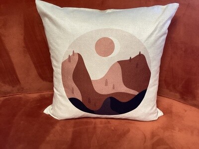 Circle Modern Shapes Pillow Cover (18”x18”)