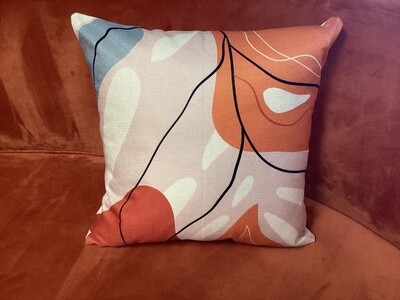 Geometric Print Pillow Cover (18”x18”)