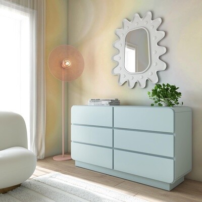 Sagura Blue 6-Drawer Dresser