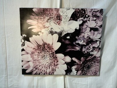 30”x36” Textured Flower Print on Canvas
