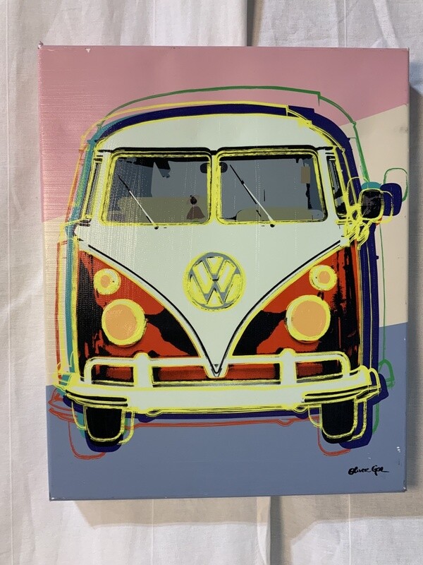 16” X 13” Oliver Gal Pop Art - VW Bus