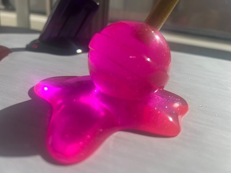 Melted Pink Lollipop | Ring holder | pen holder