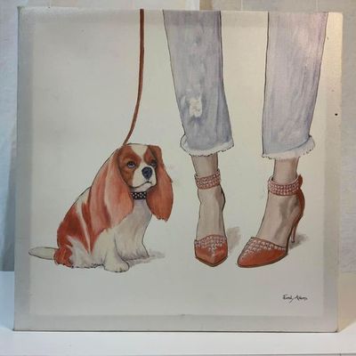 Dog and shoe print approx 12”x12”