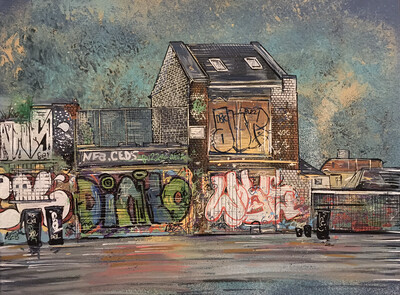 Tagged Up 1 - Original Painting On Canvas Tagged Up 1 - Original Painting On Canvas