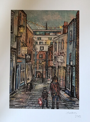 Christmas Steps - Limited Edition print Christmas Steps - Limited Edition print