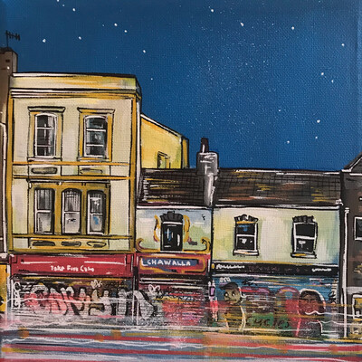 Take Five cafe (Stokes Croft) - Mini canvas Take Five cafe (Stokes Croft) - Mini canvas