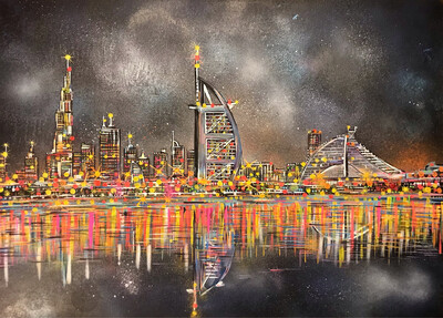 Dubai Skyline - Painting On Canvas