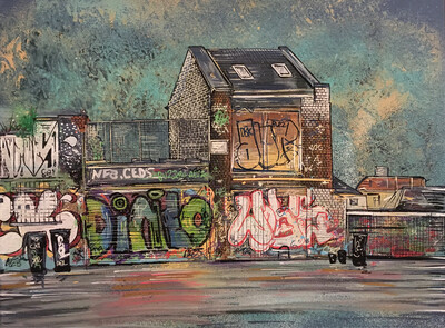 Abandoned - Original Painting on Canvas Abandoned - Original Painting on Canvas