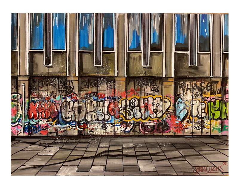 Bank House 1 - Bristol - Original Painting On Canvas Board 