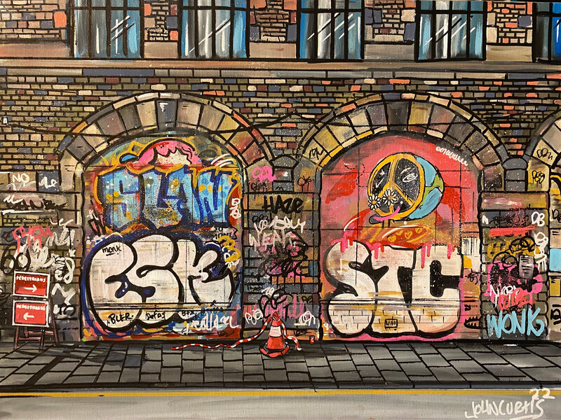 Carriageworks - Original Painting On Canvas Board 