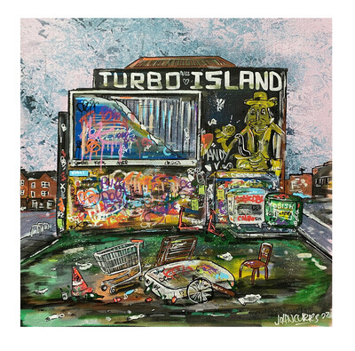 Turbo Island - Limited Edition 30x30cm Print - Sold Out