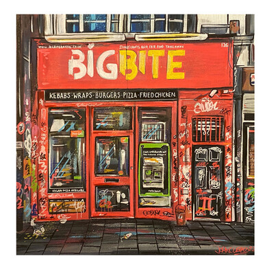 Big Bite - Original On Canvas Board