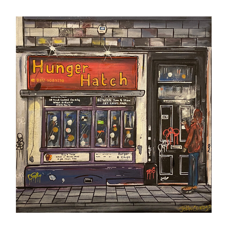 Hunger hatch - Original On Canvas Board