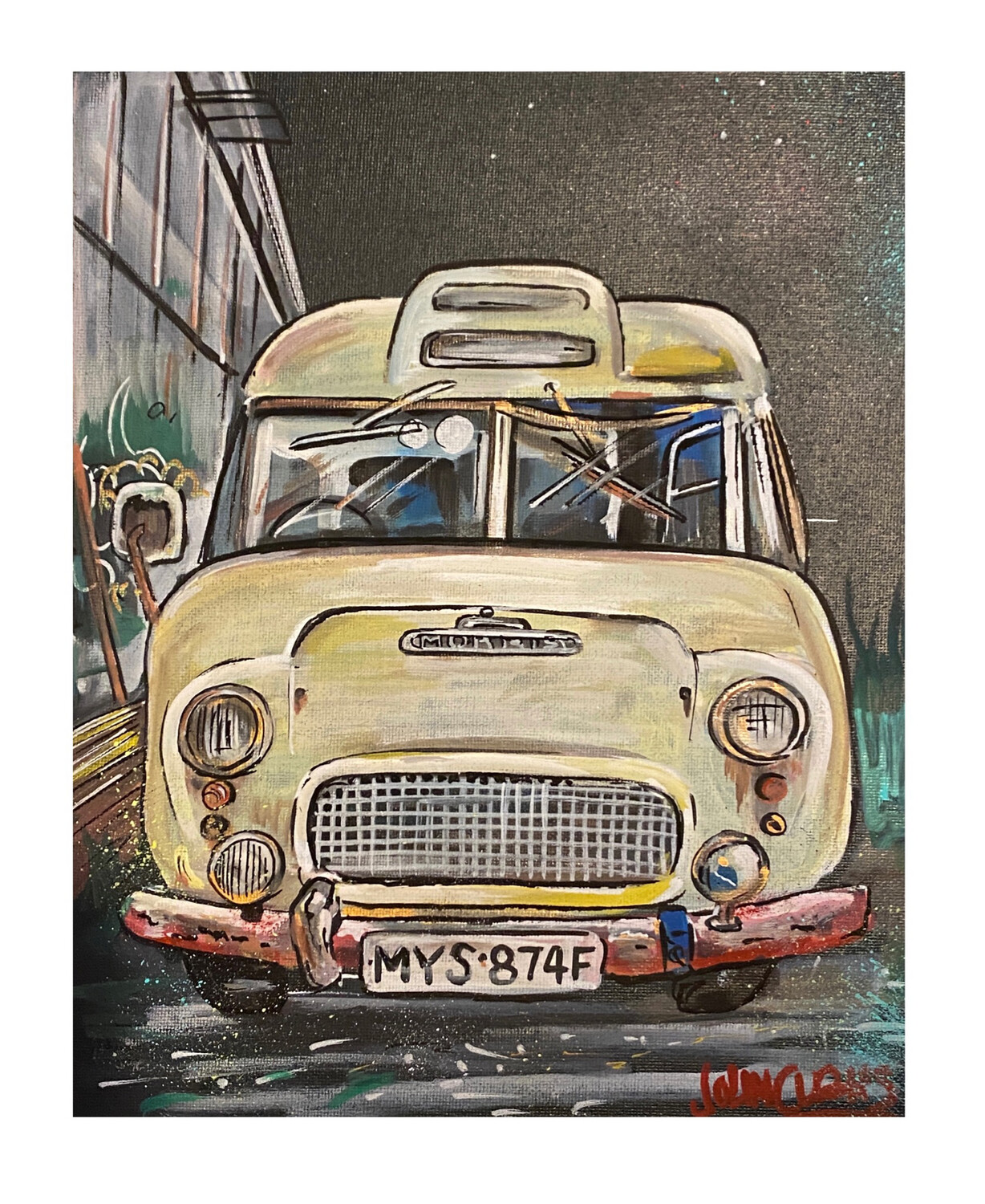 Boris - Original Painting On Canvas Board