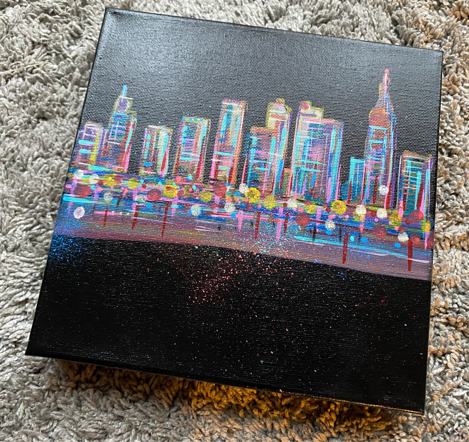 Abstract New York Skyline - Mini Canvas