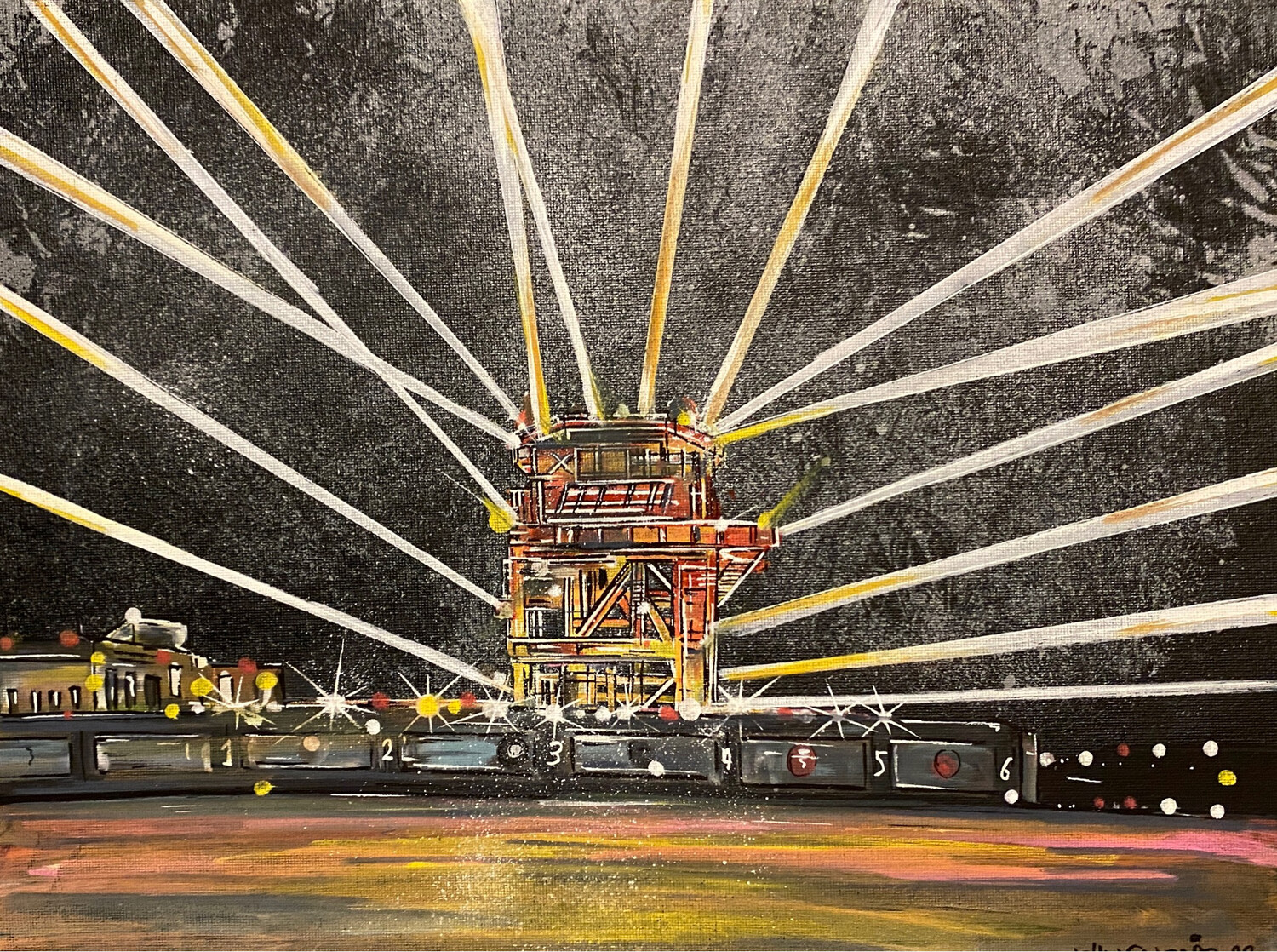 See Monster - Original Painting On Canvas Board 