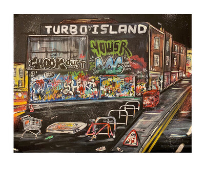 Turbo Island (2023) - Painting On Canvas Turbo Island (2023) - Painting On Canvas