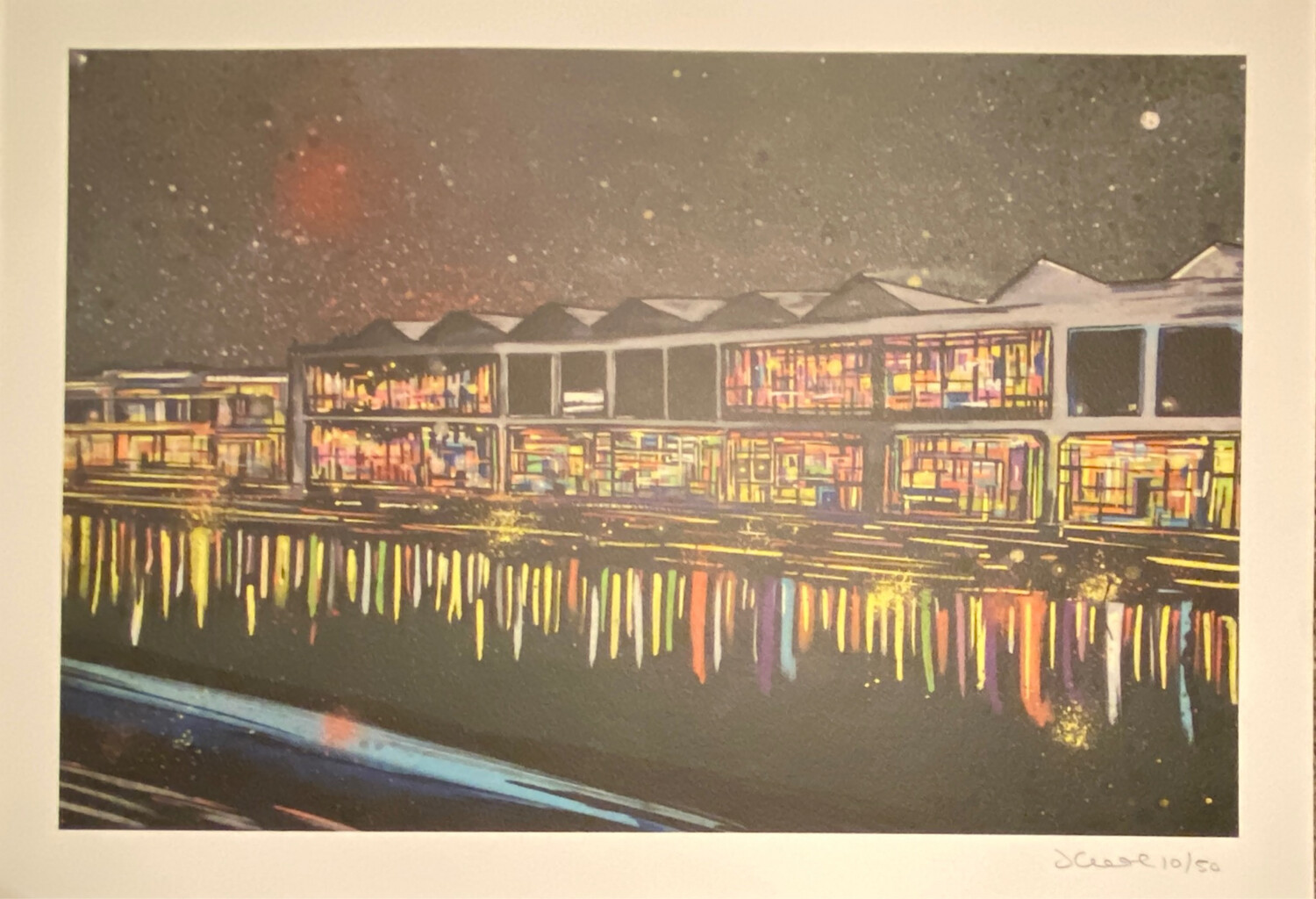 Bristol Waterfront At Night  - Limited Edition Print 