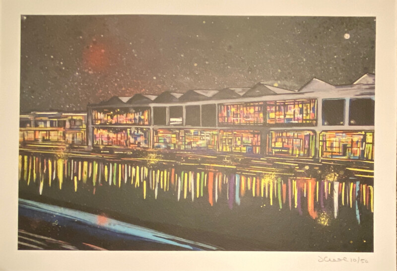 Bristol Waterfront At Night  - Limited Edition Print 