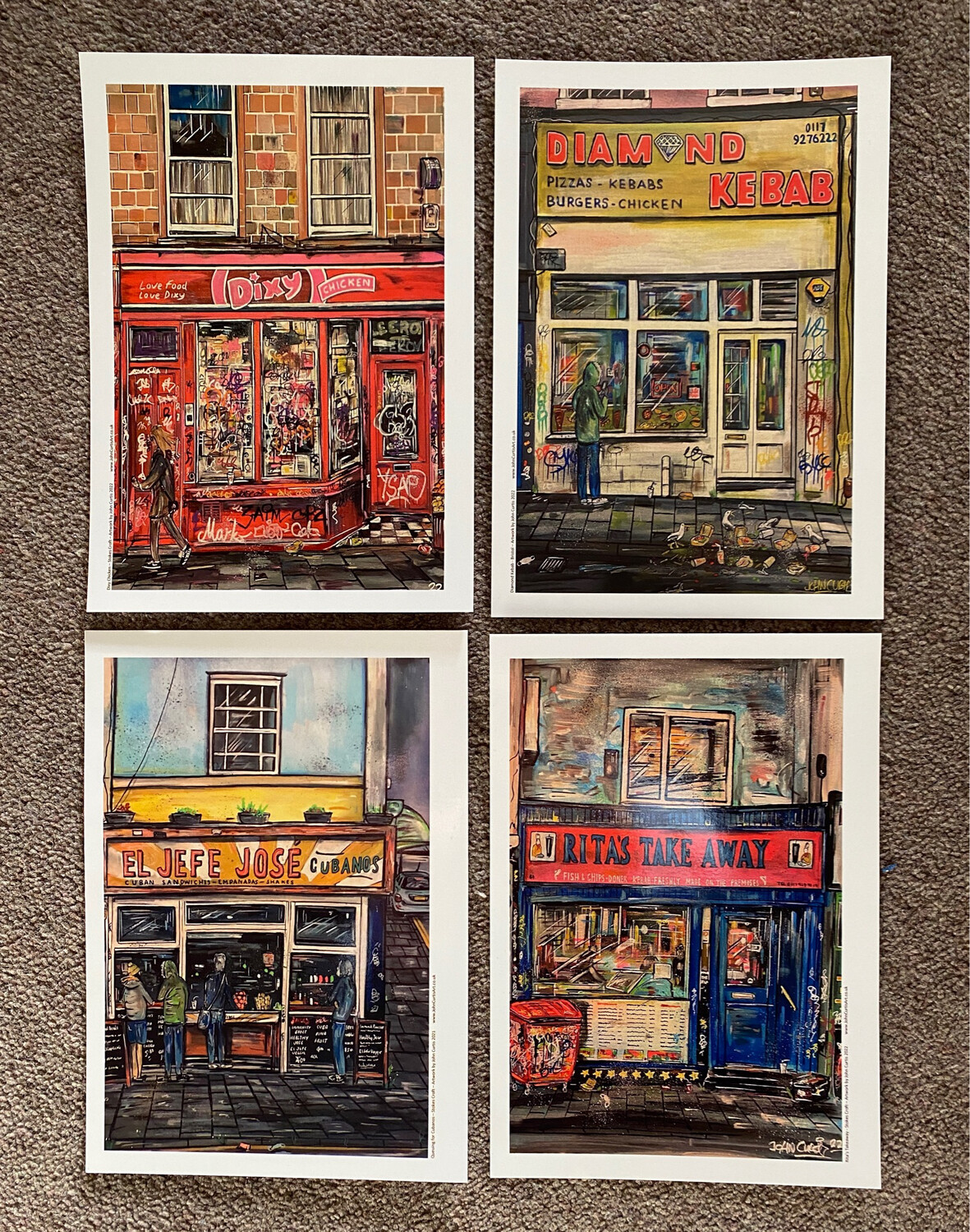 Postcard Pack 4 - Stokes Croft &amp; Bristol Takeaways