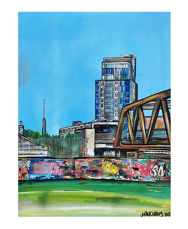 Allen Gardens - Original Painting On Canvas Board