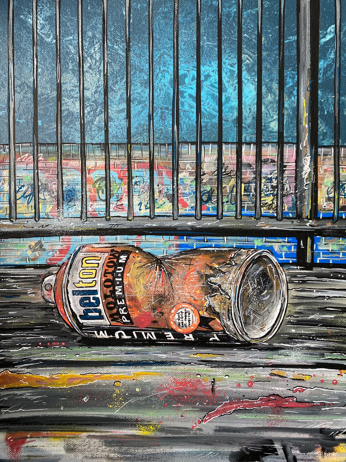 Crushed - Original Painting On Canvas