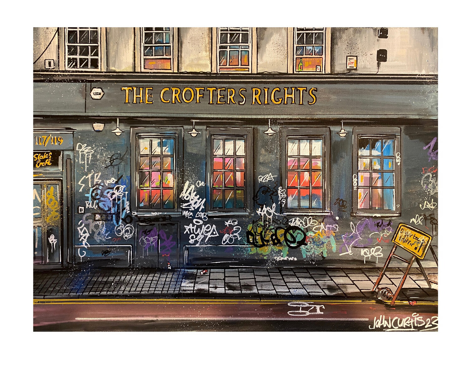 The Crofters Rights - Original Painting On Canvas Board