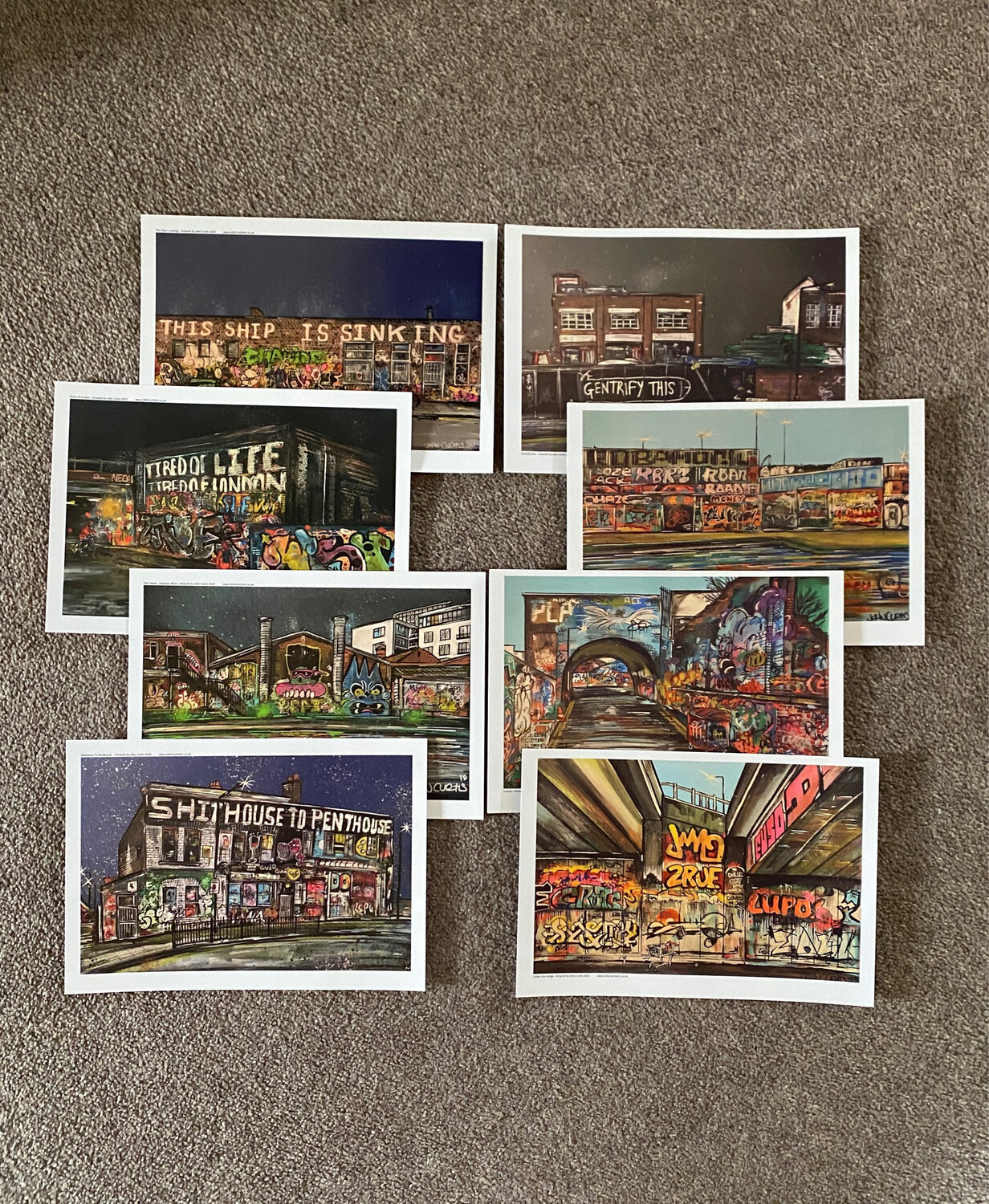 Postcard 2 Pack - London Scenes 1 And 2