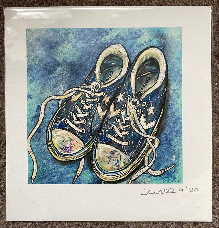 Blue Converse - Trainers - Mini Print