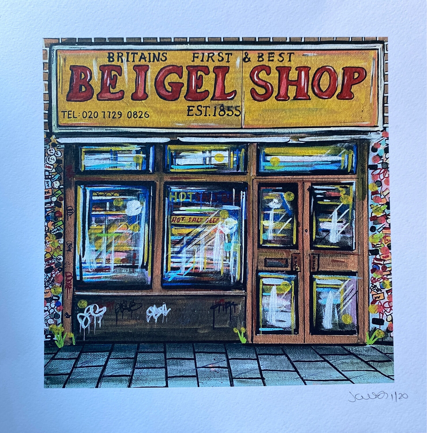Beigel shop - Limited Edition Print