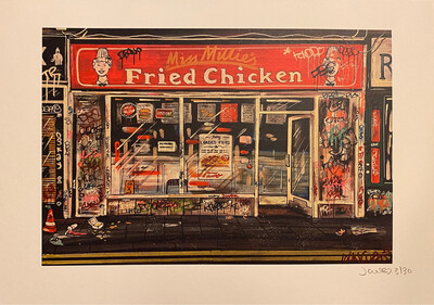 Fried Chicken - A3 Limited Edition Print