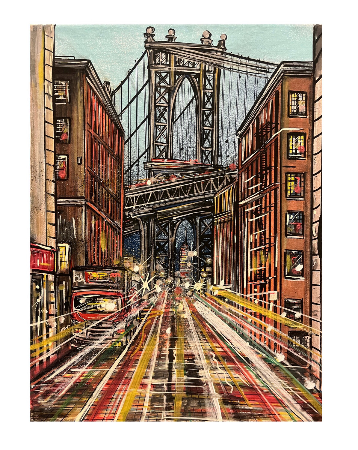 Brooklyn Bridge - original On Canvas
