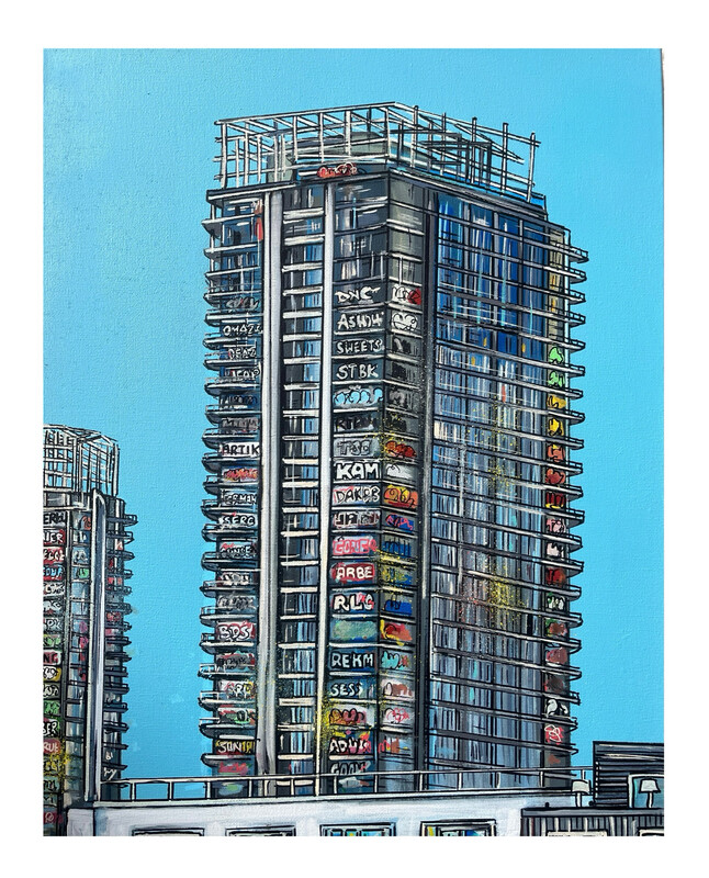 Oceanwide Plaza L.A - Original Canvas
