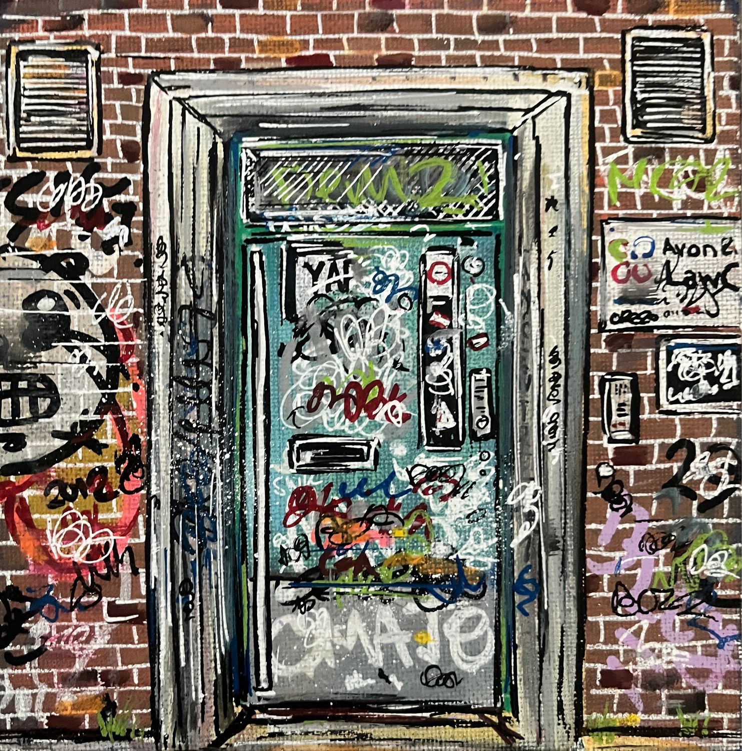 Doorway- Mini Painting On Canvas