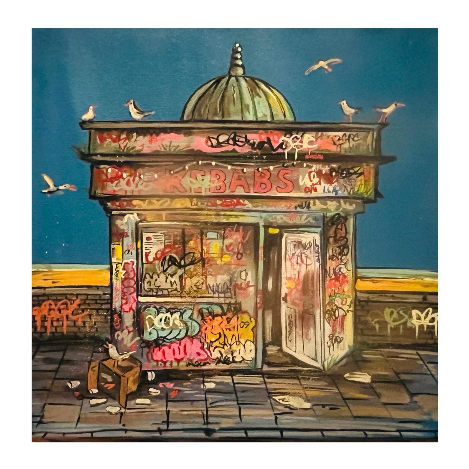 Kebabs - Original Painting On Canvas