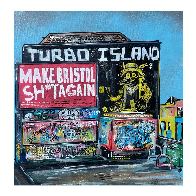Make Bristol Shit Again - Original Canvas Make Bristol Shit Again - Original Canvas