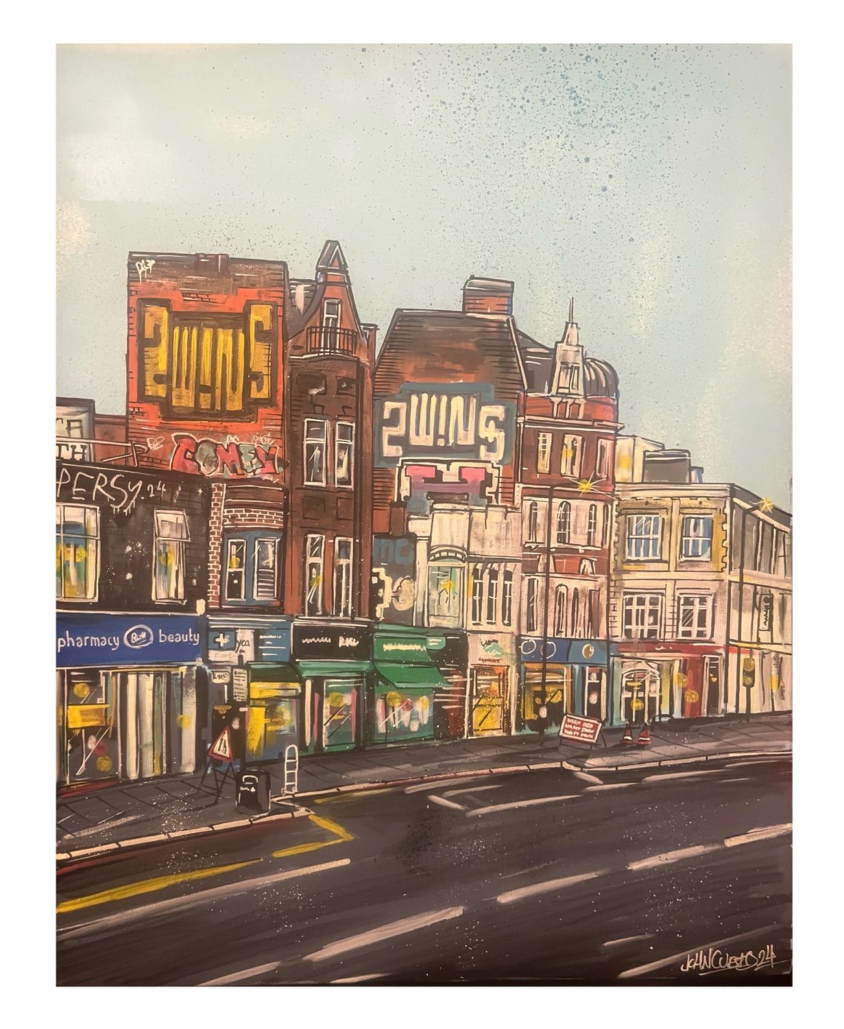Camden Town - Original On Canvas Board