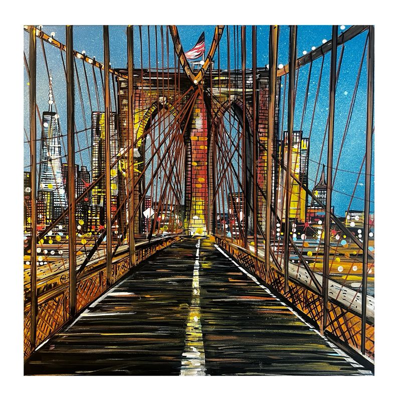 Brooklyn Bridge- Original Painting On Canvas