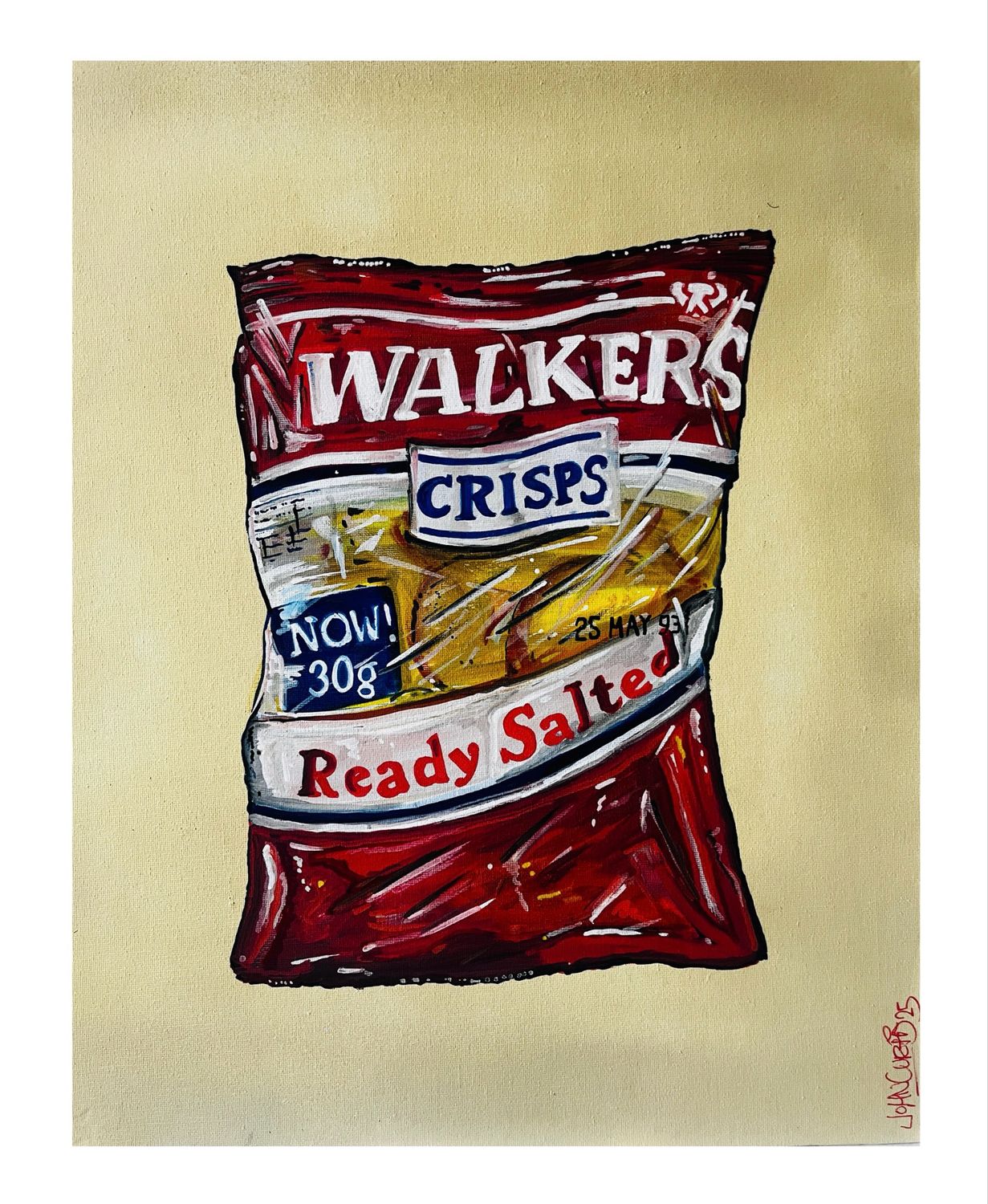 Ready salted - Original On Canvas Board