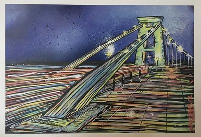Suspension Bridge - Print - A3 or A4 Limited Edition Suspension Bridge - Print - A3 or A4 Limited Edition