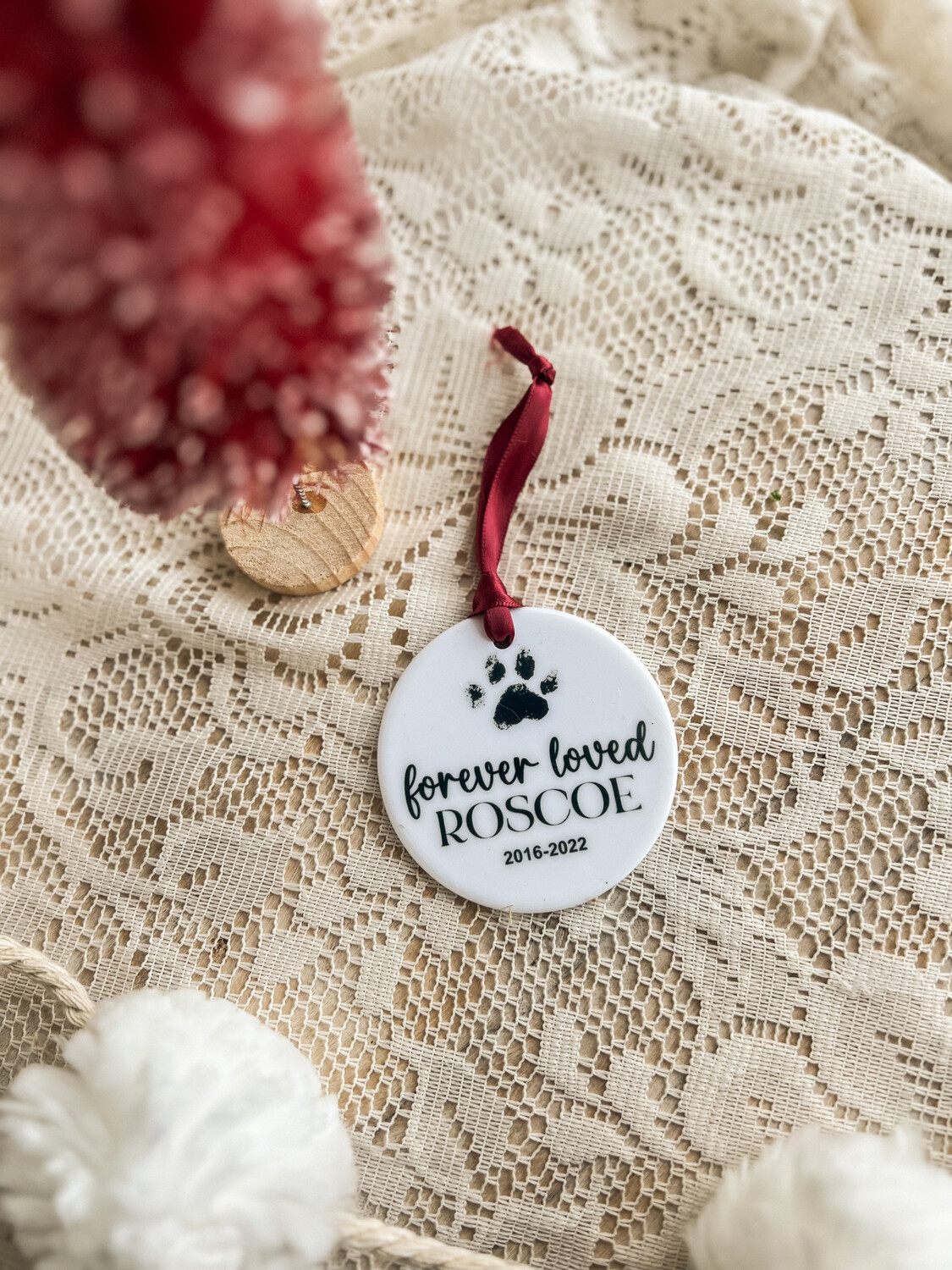 Pet Memorial Ceramic Ornament