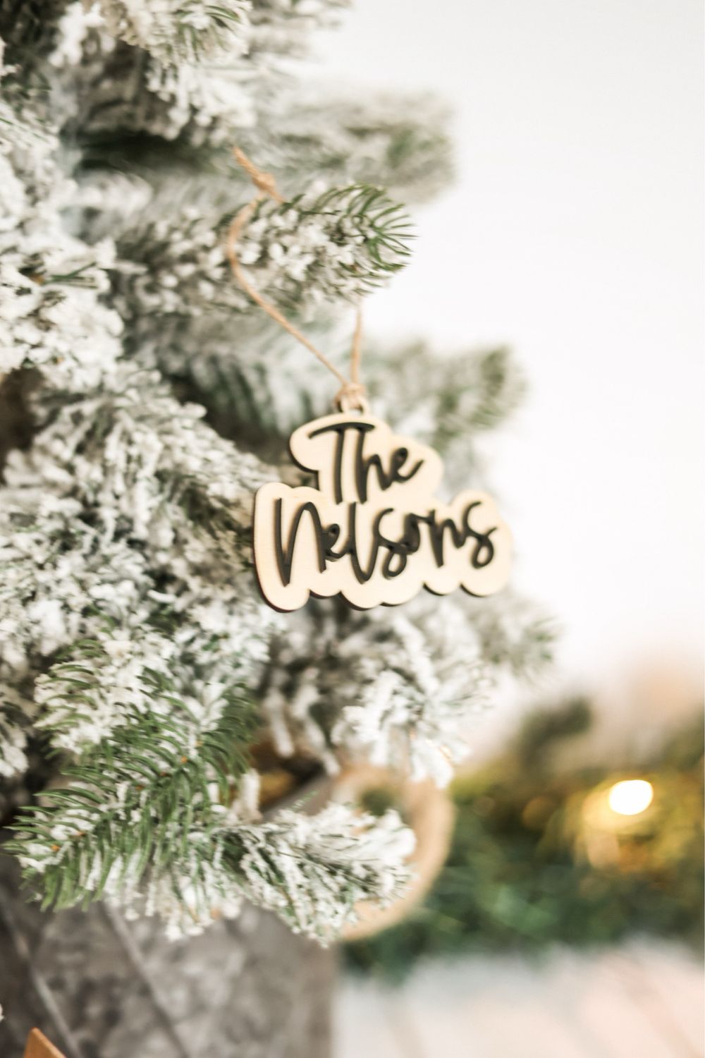 3D Last Name Ornament