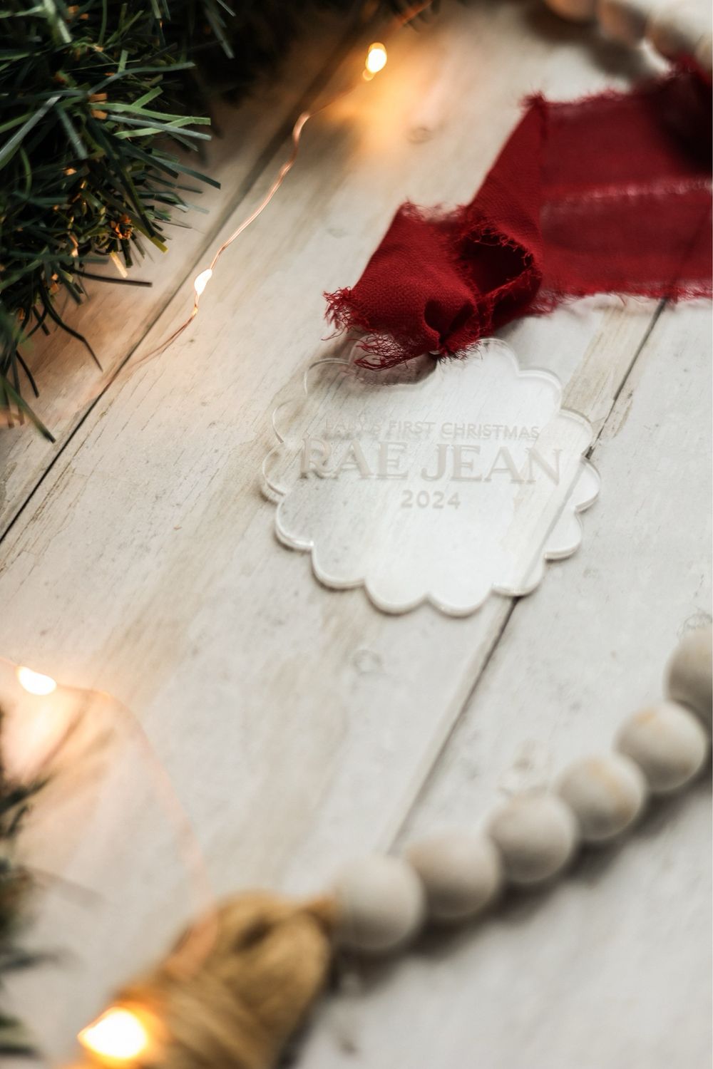 Clear First Christmas Ornament