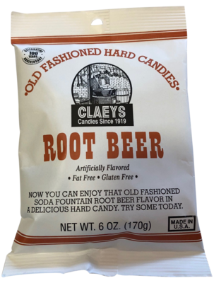 ROOT BEER CLAEYS CANDY
