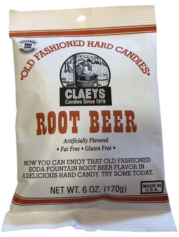 ROOT BEER CLAEYS CANDY