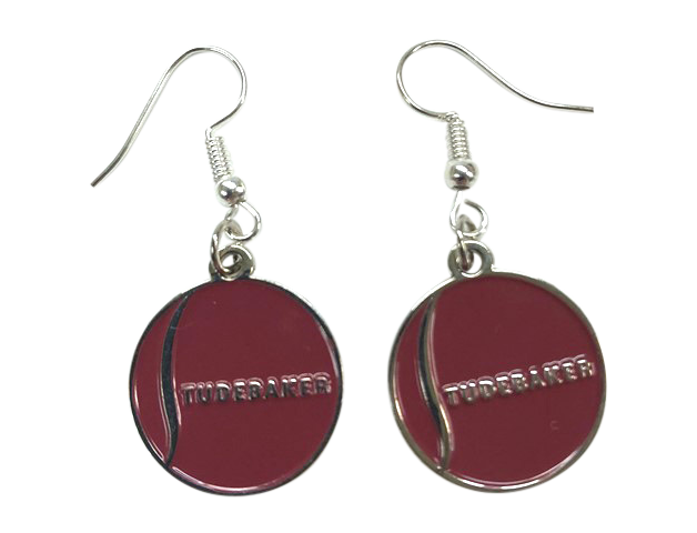 RED BALL LOGO EARRINGS