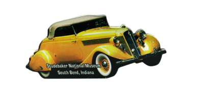 1935 YELLOW ROADSTER MAGNET
