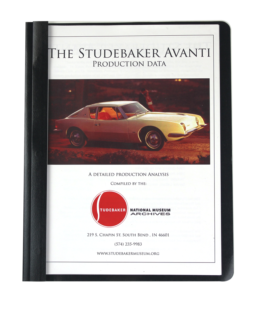 STUDEBAKER AVANTI MONOGRAPH